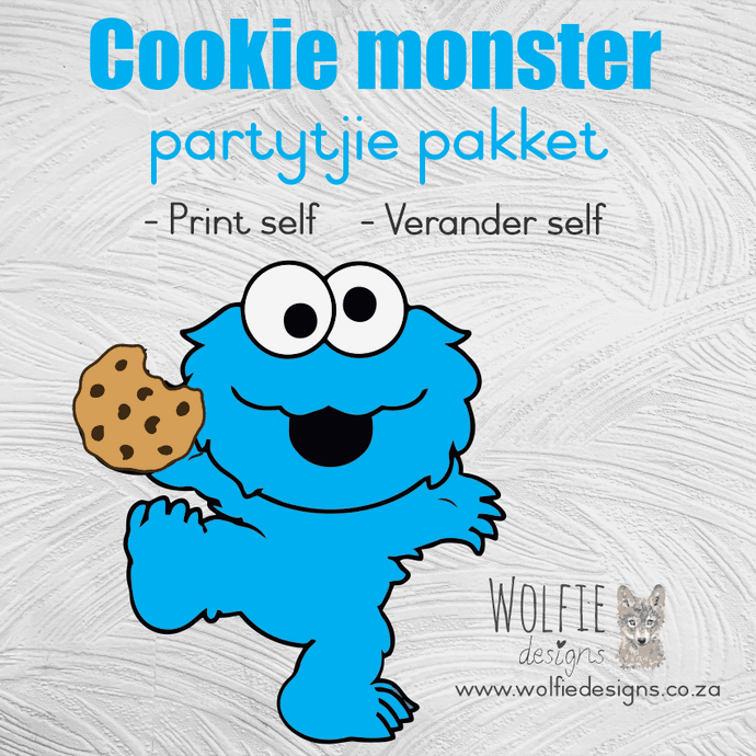 Cookie monster verjaarsdag pakket