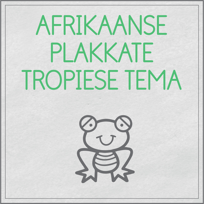 Afrikaanse plakkate - tropiese tema