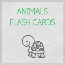 Load image into Gallery viewer, Animals flash cards
