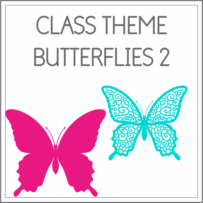 Class theme - butterflies 2