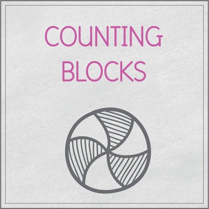 100, 200, 500 Counting blocks