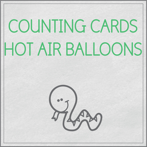 Counting cards - hot air balloons