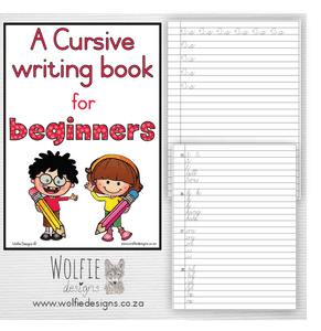 Cursive writing book for beginners