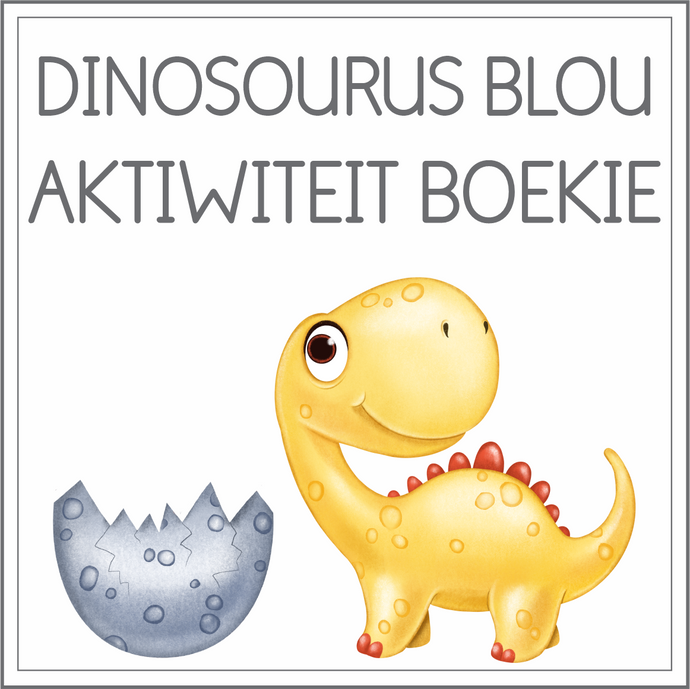 Dinosourus blou tema boekie