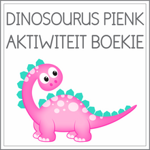 Load image into Gallery viewer, Dinosourus pienk tema boekie

