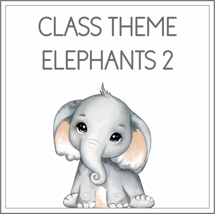 Class theme - elephants 2