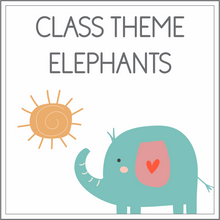 Load image into Gallery viewer, Class theme - elephants
