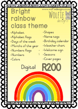 Load image into Gallery viewer, Class theme - bright rainbow
