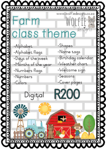 Class theme - farm