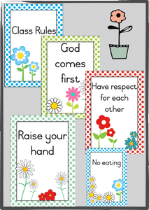 Class rules flowers