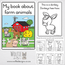 Load image into Gallery viewer, My book about farm animals
