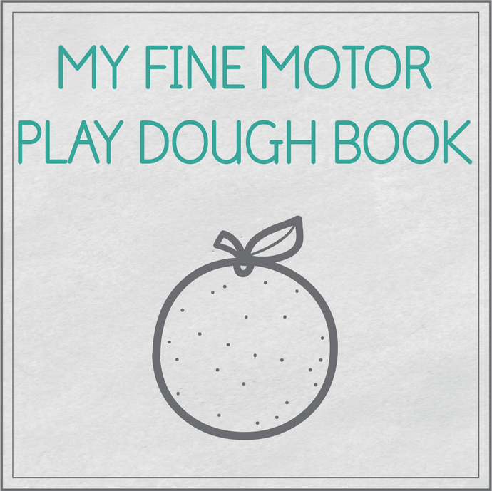 My fine motor play dough book