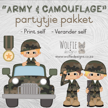 Load image into Gallery viewer, &quot;Army &amp; camouflage&quot; verjaarsdag pakket
