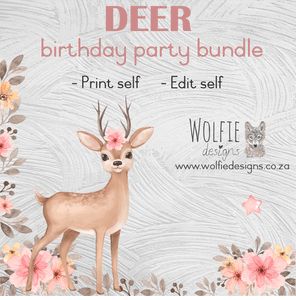 Deer birthday bundle
