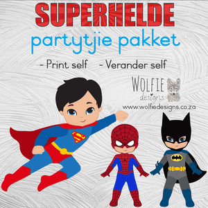 Superhelde verjaarsdag pakket