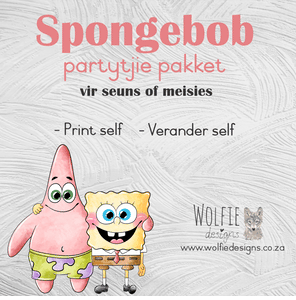 Spongebob verjaarsdag pakket
