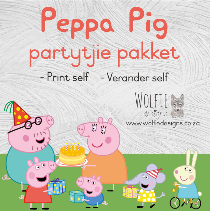 Peppa Pig verjaarsdag pakket