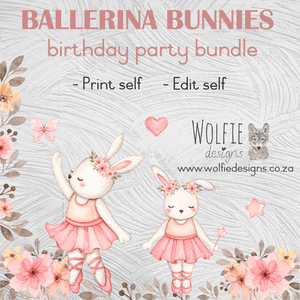 Ballerina bunny birthday bundle