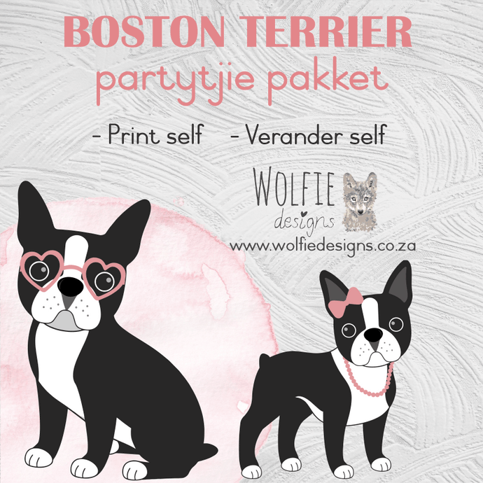 Boston Terrier verjaarsdag pakket