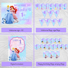 Load image into Gallery viewer, Princess birthday bundle
