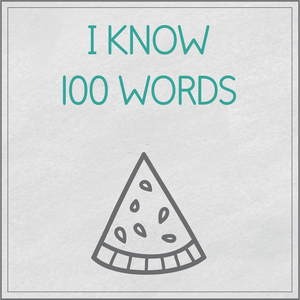 I know 100 words
