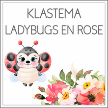 Load image into Gallery viewer, Klastema - ladybugs en rose
