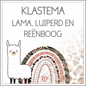 Klastema - lama, luiperd en reënboog