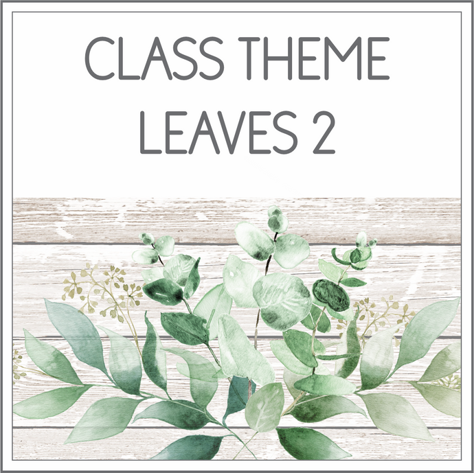 Class theme - leaves 2