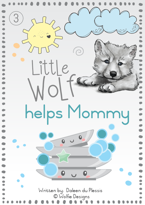 Little Wolf helps Mommy