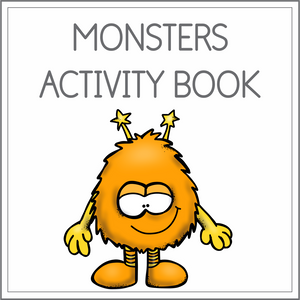 Monsters themed activity book