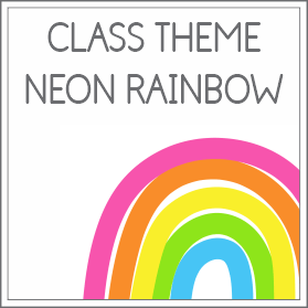 Class theme - neon rainbow