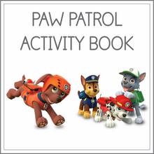 Load image into Gallery viewer, Paw Patrol themed activity book
