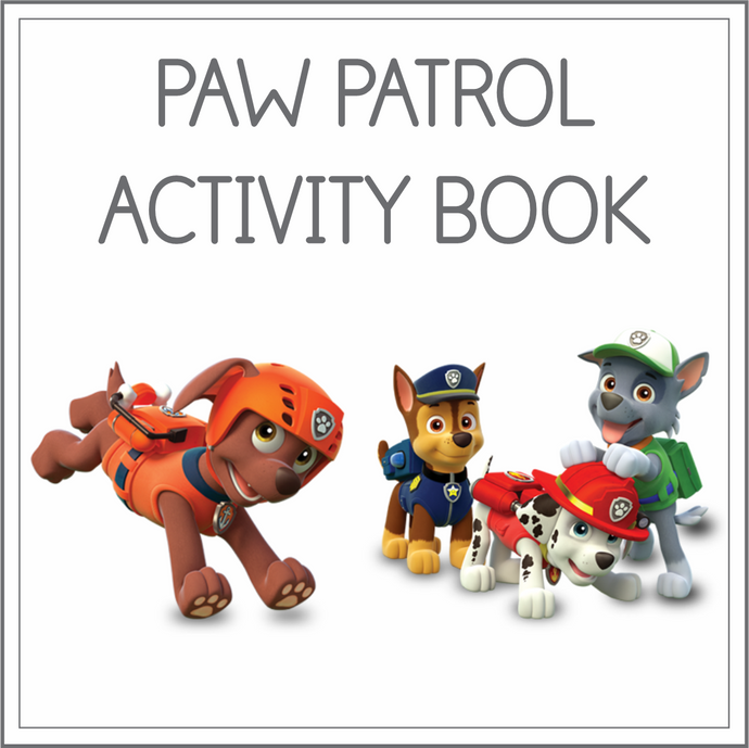 Paw Patrol themed activity book