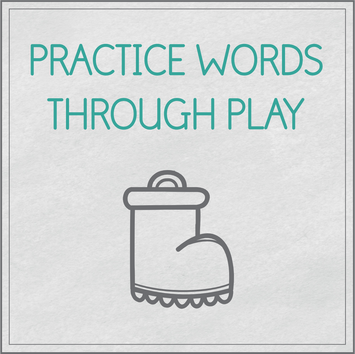 Practice words through play