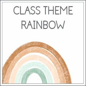 Class theme - rainbows