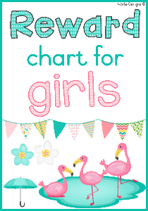 Reward chart for girls