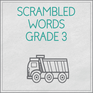 Scrambled words Grade 3
