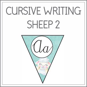 Cursive writing flags - Sheep 2