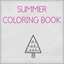 Load image into Gallery viewer, Summer coloring book
