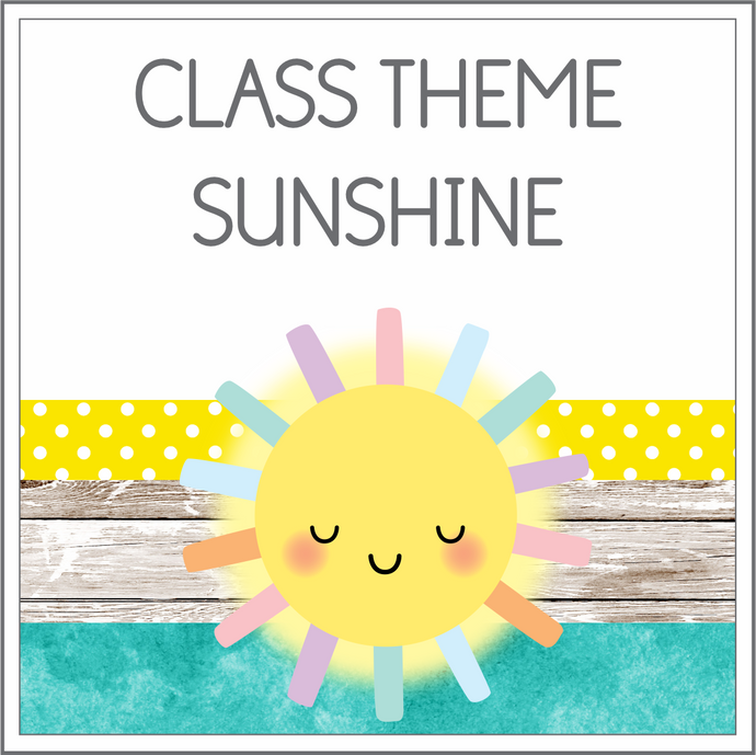 Class theme - sunshine