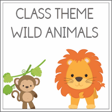 Load image into Gallery viewer, Class theme - wild animals
