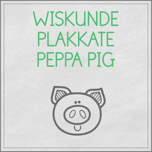 Wiskunde plakkate - Peppa Pig tema