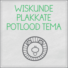 Load image into Gallery viewer, Wiskunde plakkate - potlood tema
