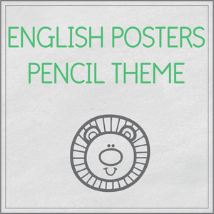 English posters - pencil theme