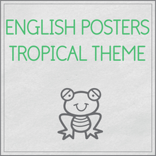 Load image into Gallery viewer, English posters - tropical theme

