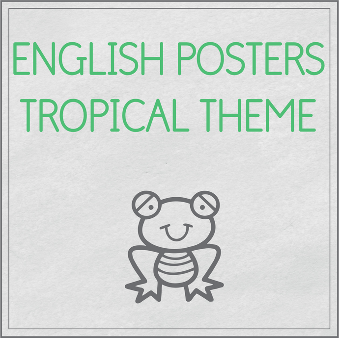 English posters - tropical theme