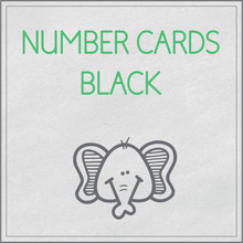 Load image into Gallery viewer, Number cards black dots
