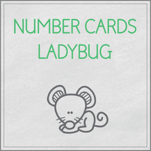 Load image into Gallery viewer, Number cards ladybug
