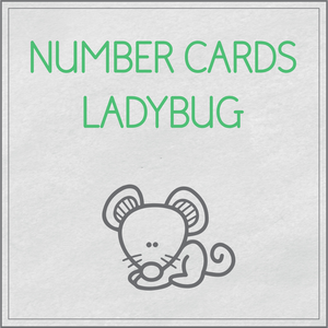Number cards ladybug