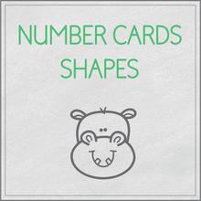 Load image into Gallery viewer, Number cards shapes
